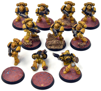 SPACE MARINES 10 Tactical Squad #1 Converted Warhammer 40K