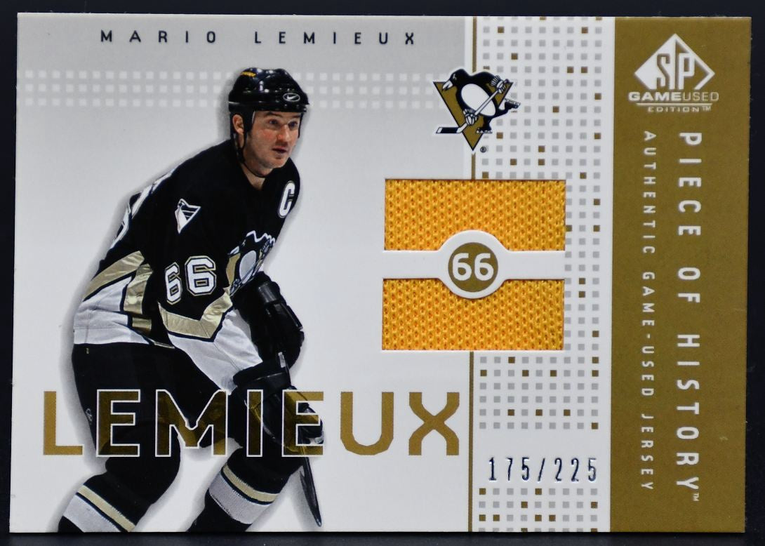 Maillot authentique de Mario Lemieux PH-ML 175/225, saison 2003-2004, pièce d'histoire SP
