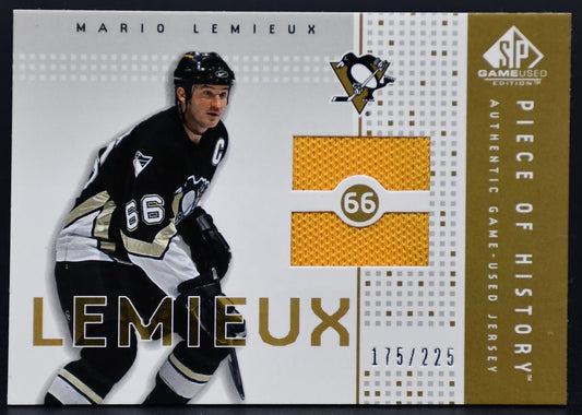 2003-04 SP Authentic Piece of History Mario Lemieux PH-ML 175/225 Jersey