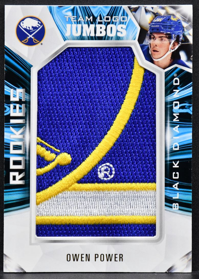 2022-23 Upper Deck Black Diamond Rookie Team Logo Owen Power RTL-OP RC #4