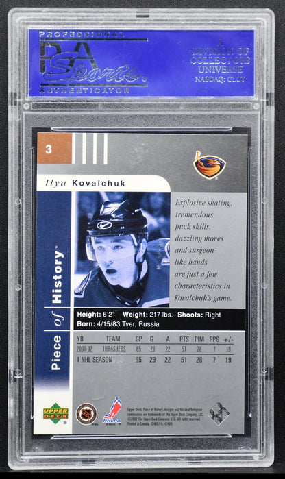 2002-03 Upper Deck Piece of History Ilya Kovalchuk 3 Atlanta Thrashers 2439