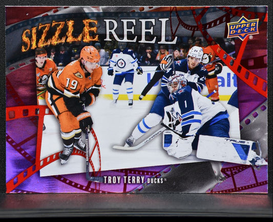 2025-26 Upper Deck Sizzle Reel Red Troy Terry SR-72 Anaheim Ducks 118/199 4212