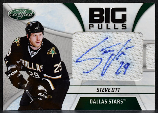 2011-12 Panini Certified Big Pulls Signatures Steve Ott 2 Stars Auto 06/10 7507