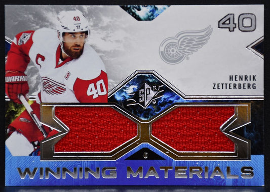 2021-22 SPx Winning Materials Henrik Zetterberg WM-HZ Detroit Red Wings Jersey 2493