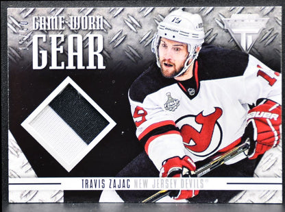 2012-13 Panini Titanium Game-Worn Gear Travis Zajac GG-TZ /50 Patch 2288