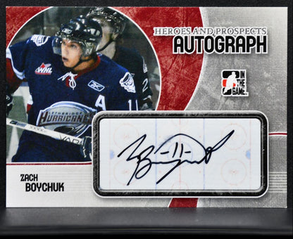 2007-08 ITG Heroes and Prospects Autograph Zach Boychuk AZB Auto 3125