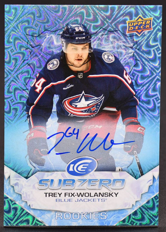 2022-23 UD Ice Sub Zero Rookies Auto Trey Fix-Wolansky SZ-TF RC Auto