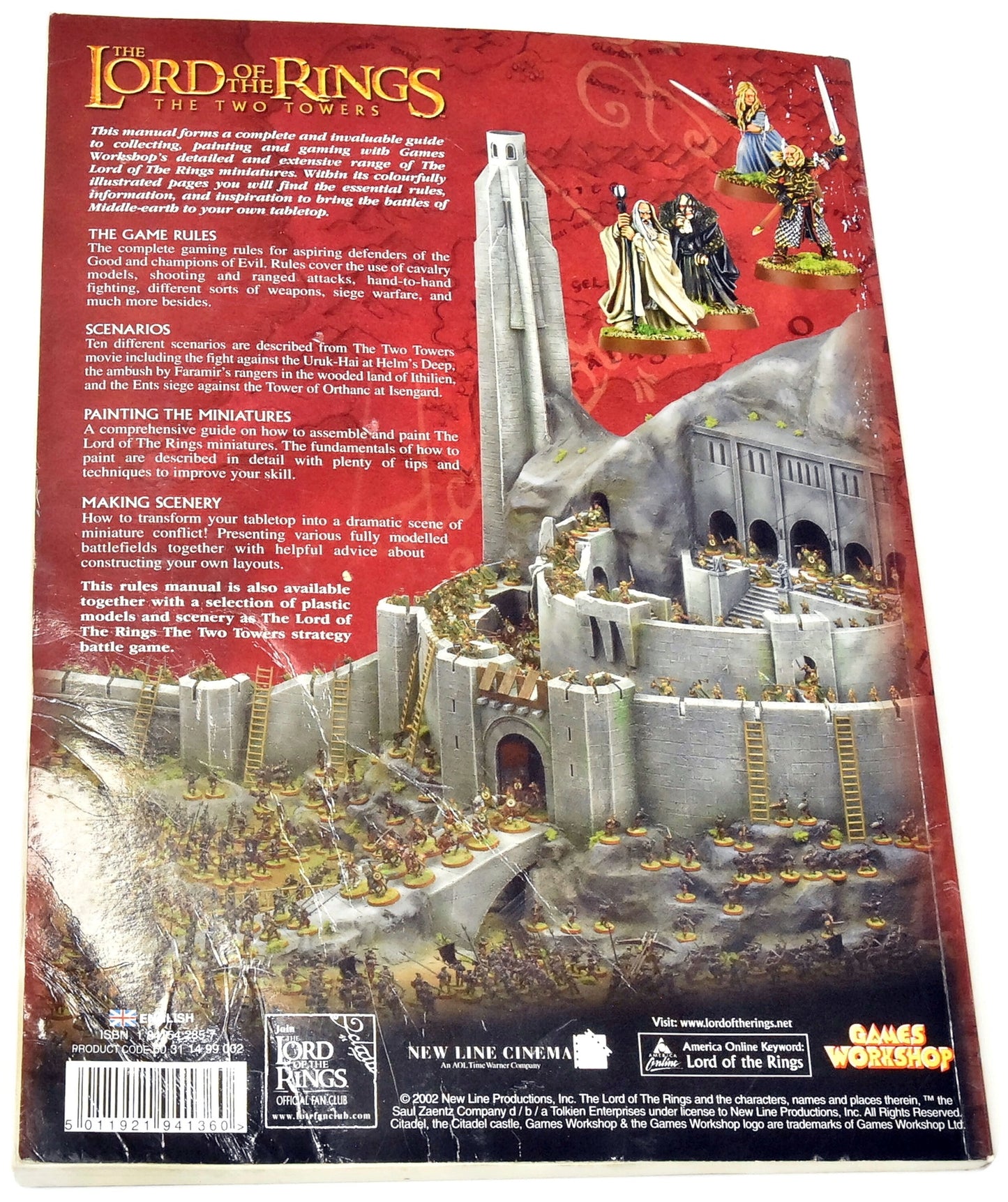 LOTR The Two Towers Used Acceptable Condition