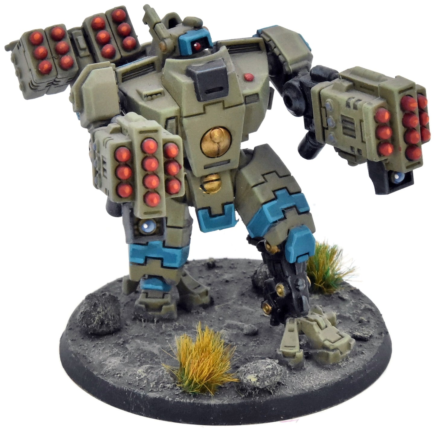 TAU EMPIRE Xv88 Broadside Battlesuit #1 INCOMPLETE PRO PAINTED Warhammer 40K