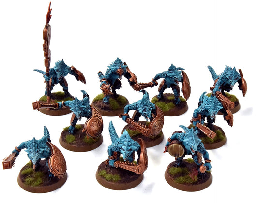 SERAPHON 10 Saurus Warriors #1 PRO PAINTED Sigmar