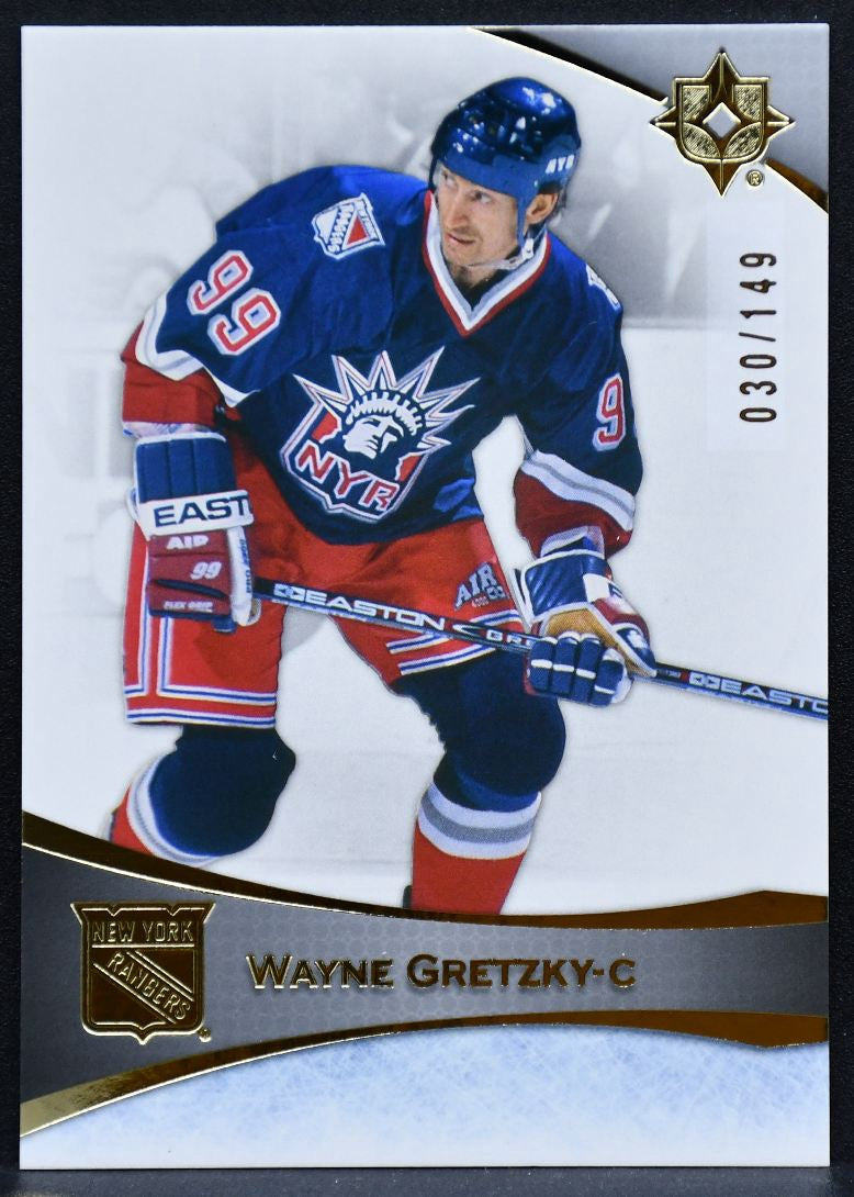 2022-23 Upper Deck Ultimate Collection Wayne Gretzky 95 New York Rangers 030/149 1571
