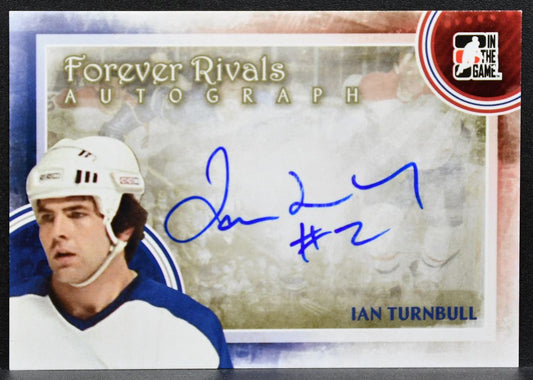 2012-13 In The Game Forever Rivals Autographs Ian Turnbull Maple Leafs Auto 6890