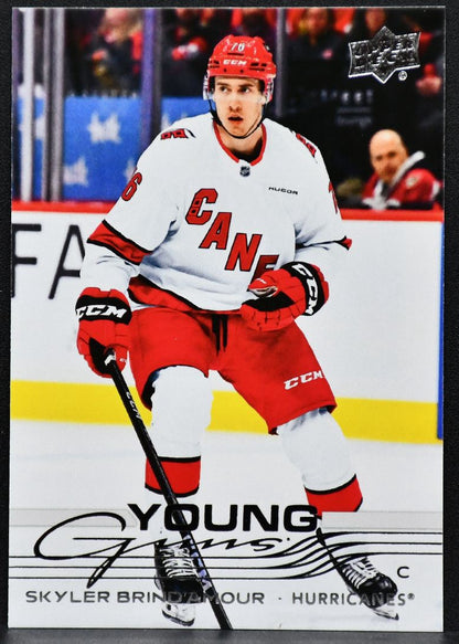 2025-26 UD Series 1 Young Guns Skyler Brind'Amour 247 Carolina Hurricanes RC 1169