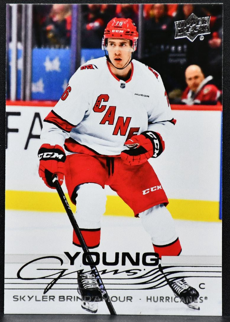 2025-26 UD Series 1 Young Guns Skyler Brind'Amour 247 Carolina Hurricanes RC 1169