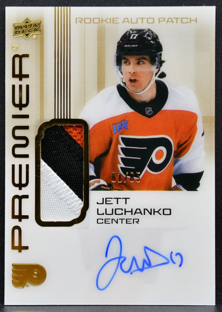 2024-25 UD Premier Acetate Gold Rookies Auto Patch Luchanko RC Auto Patch 5688