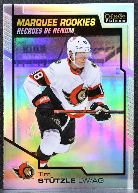 2020-21 O-Pee-Chee Platinum Marquee Rookies Rainbow Tim Stutzle Senators RC 8310
