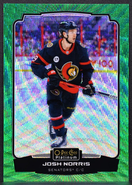 2022-23 O-Pee-Chee Platinum Emerald Surge Josh Norris 148 Ottawa Senators 03/10 6460