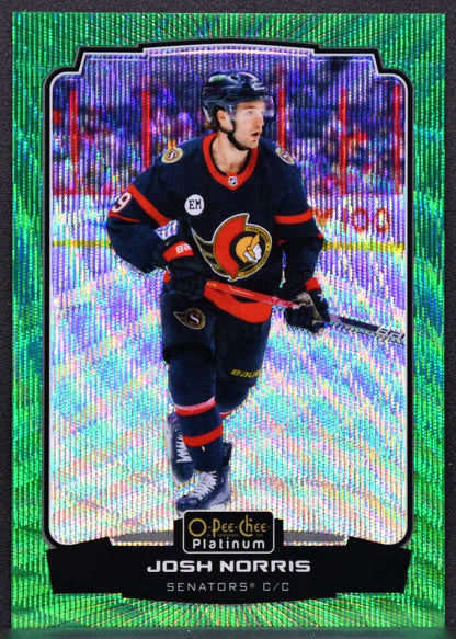 2022-23 O-Pee-Chee Platinum Emerald Surge Josh Norris 148 Ottawa Senators 03/10 6460