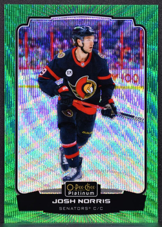 2022-23 O-Pee-Chee Platinum Emerald Surge Josh Norris 148 Ottawa Senators 03/10 6460