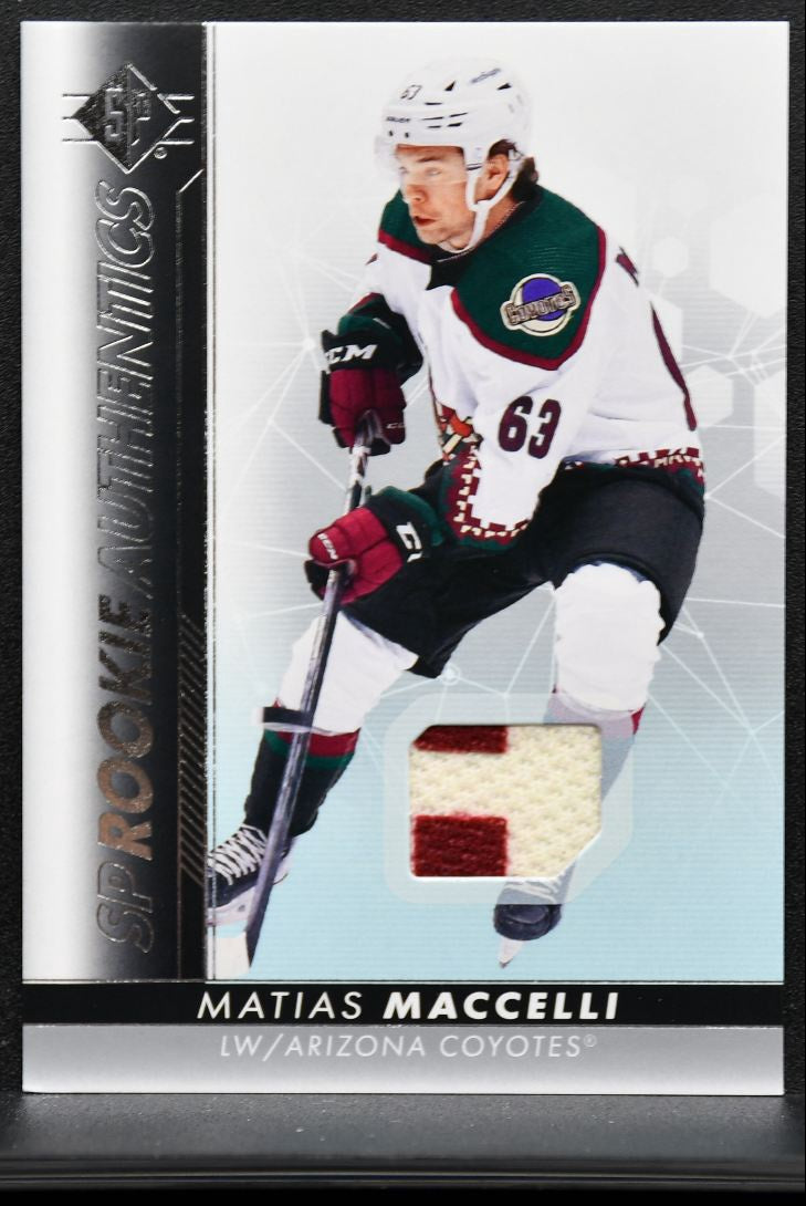 2022-23 SP Authentic Rookie Jersey Matias Maccelli 117 RC Jersey 3842