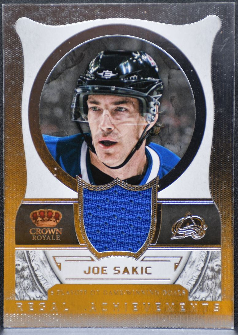 2013-14 Panini Crown Royale Regal Achievements Materials Sakic Jersey 9393