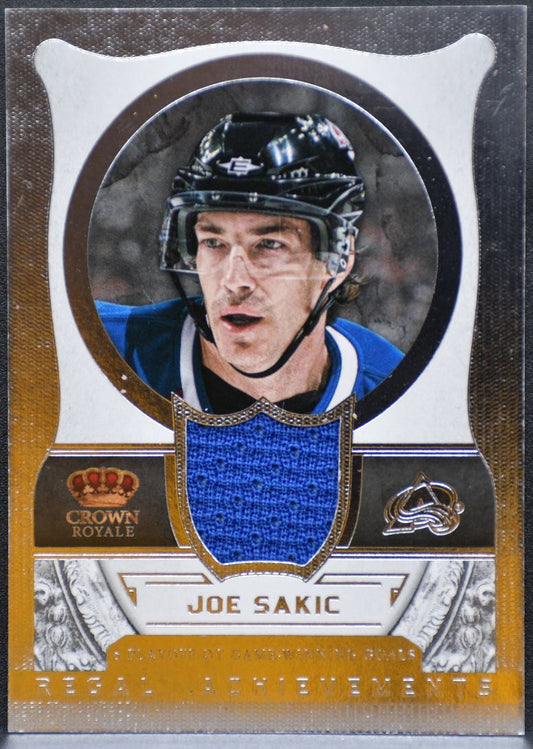 2013-14 Panini Crown Royale Regal Achievements Materials Sakic Jersey 9393