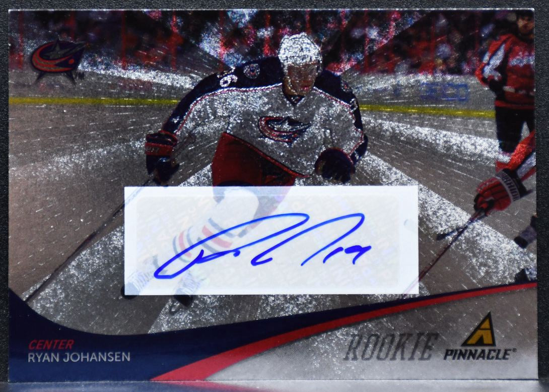 2011-12 Panini Pinnacle Ice Breakers Rookie Ryan Johansen Jackets RC Auto 7324