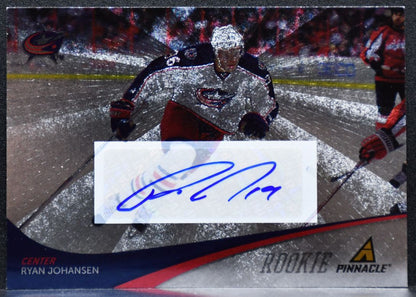 2011-12 Panini Pinnacle Ice Breakers Rookie Ryan Johansen Jackets RC Auto 7324
