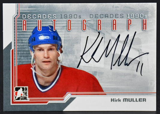 2011-12 In The Game Decades 1990s Autograph Kirk Muller A-KM Auto