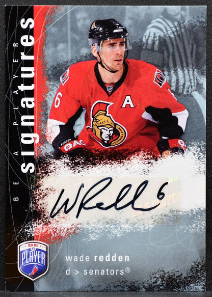 2007-08 Upper Deck Be a Player Signatures Wade Redden Ottawa Senators Auto 1353