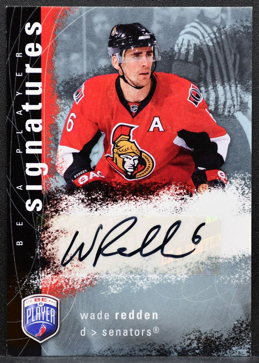 2007-08 Upper Deck Be a Player Signatures Wade Redden Ottawa Senators Auto 1353