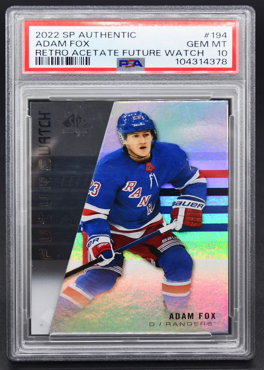 2022-23 SP Authentic Adam Fox 194 New York Rangers RC