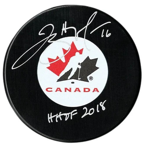 Jayna Hefford HHOF 2018 Autographed Puck - Official COJO Sport certificate of Authenticity