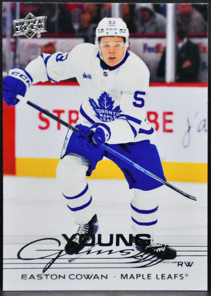 2025-26 Upper Deck Series 2 Young Guns Easton Cowan 462 Maple Leafs RC 6643