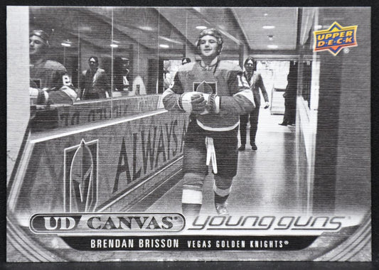 24-25 UD Series 1 UD Canvas Young Guns Brendan Brisson C-102 Golden Knights RC 1700