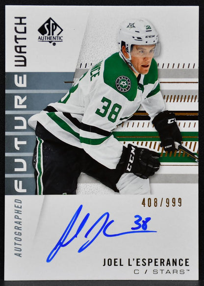 2019-20 SP Authentic Future Watch L'Esperance 178 Stars RC Auto 408/999 6306