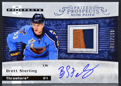 2007-08 Fleer Hot Prospects Prized Sterling Thrashers RC Auto 068/399 Patch 0423