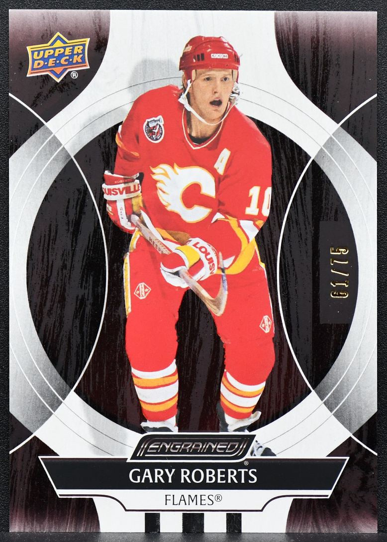 2025-26 Upper Deck Engrained Icons Mahogany Gary Roberts 50 61/75 8159