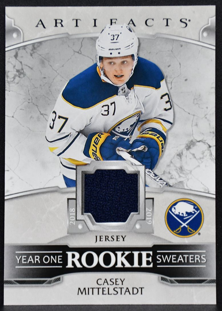 2019-20 UD Artifacts Year One RC Sweaters Mittelstadt Sabres RC Jersey 4404