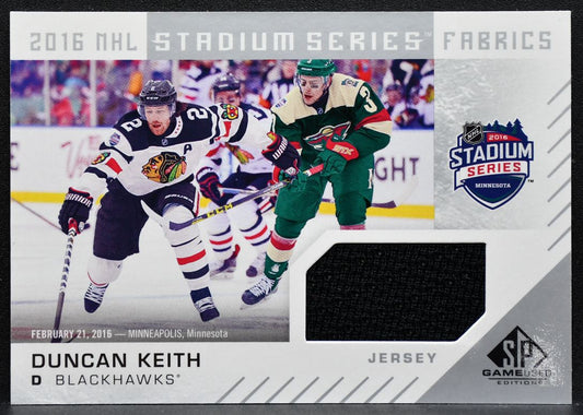 2016-17 SP Game Used 2016 Stadium Series Fabrics Keith Blackhawks Jersey 5081