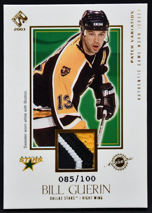 2003-04 Pacific Private Stock Reserve Patches Bill Guerin 114 085/100 Patch