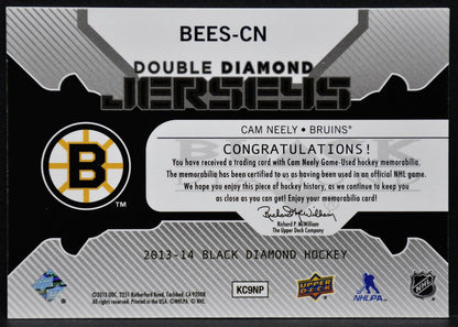 2013-14 UD Black Diamond Double Jerseys Cam Neely BEES-CN Boston Bruins Jersey 3743