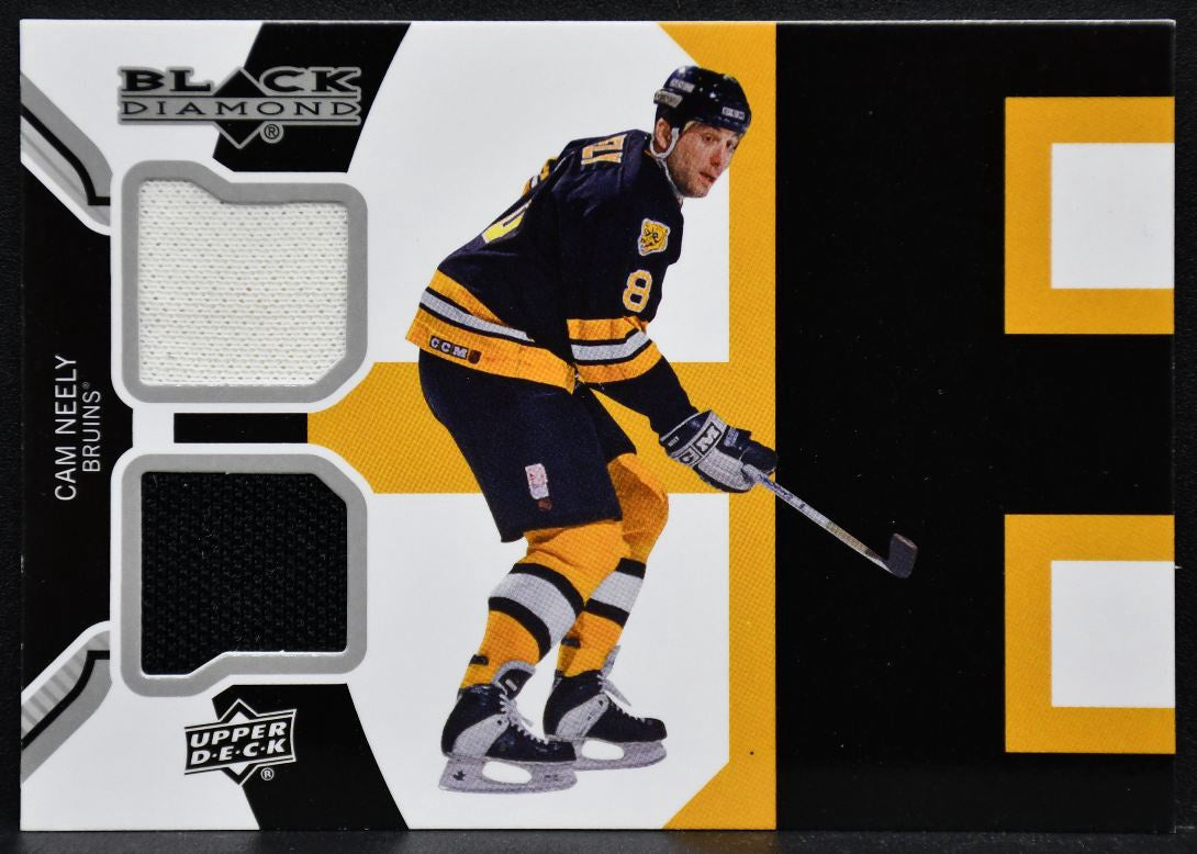 2013-14 UD Black Diamond Double Jerseys Cam Neely BEES-CN Boston Bruins Jersey 3743