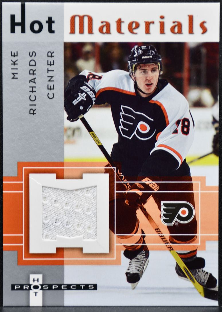 2005-06 Fleer Hot Prospects Materials Mike Richards HM-MR Flyers Jersey 0450