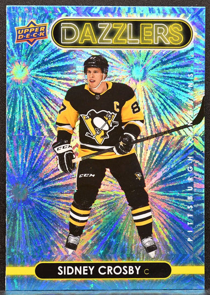 2021-22 Upper Deck Series 1 Dazzlers Blue Sidney Crosby DZ-35 Penguins 5685