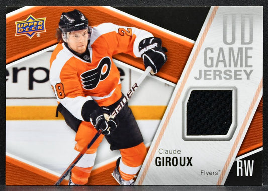 2011-12 Upper Deck Series 1 UD Game Jersey Claude Giroux Flyers Jersey 2204