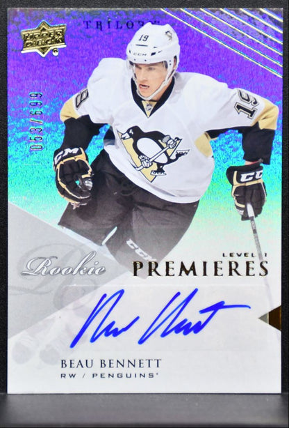 2013-14 UD Trilogy Rookie Premieres Auto Lvl 1 Bennett RC Auto 053/699 9939