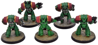 SPACE MARINES Horus Heresy 5 Cataphractii Terminators #2 WELL PAINTED 40K
