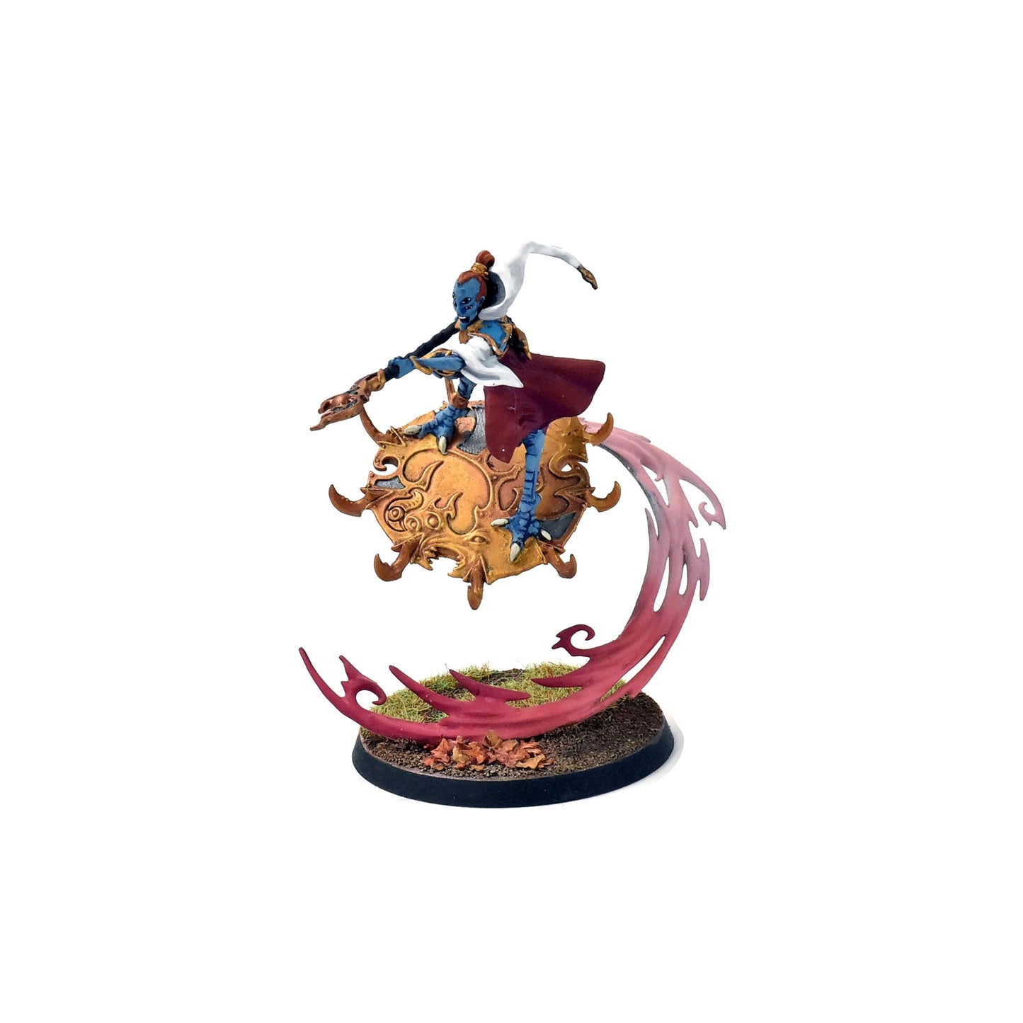 DISCIPLES OF TZEENTCH Magister on Disk of Tzeentch WELL PAINTED Sigmar #2