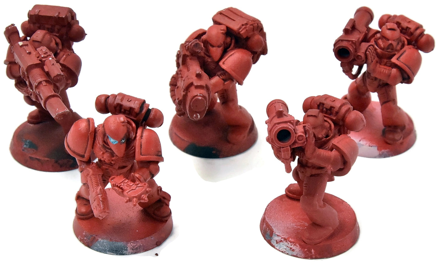 SPACE MARINES 5 Devastators Plasma &amp; Lascannon #1 MÉTAL Warhammer 40K